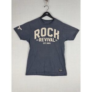 Rock Revival  Y2K  Graphic T-Shirt Short  Sleeve Logo Mens Large USA Cotton